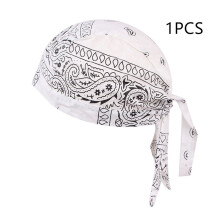 (White, 1PCS) Pirate Hat Adjustable Cotton Cap for Men & Women