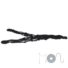 Hanging Poultry Feeding Net Bag Black Rope Metal Chain 30x40cm