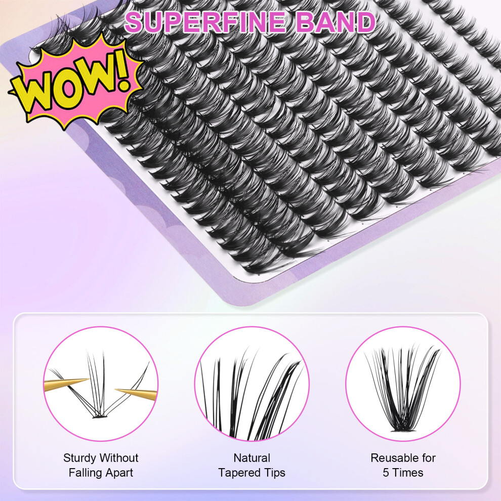 Zhouq-Outdoors (9Mm) False Eyelash Clusters For Long Messy Lashes