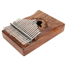 17-Tasten Akazienholz Daumenklavier – Tragbares Fingerinstrument 18,5 cm