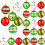 48 Enfeites de Bola de Árvore de Natal de 2,4 Polegadas, Decorações de Plástico Brilhantes para Pendurar para Decoração de Natal 2