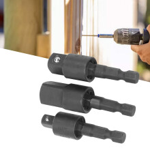 3 Stück Metall-Sechskantschaft-Schlagschlüssel-Set 1/4", 3/8", 1/2"
