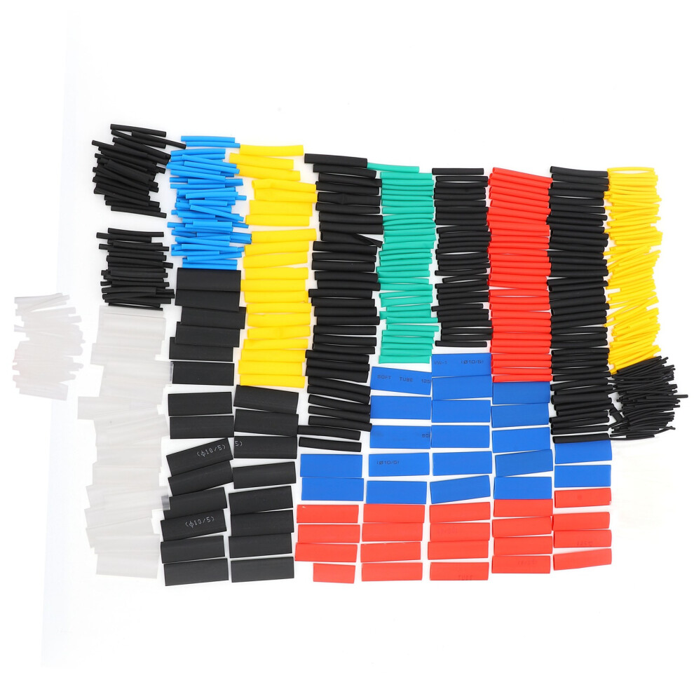 580Pcs Heat Shrinking Tubing Set Nylon Waterproof 2:1 Assorted Sizes 4151390995950