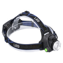 Wiederaufladbare Stirnlampe, helle LED-Stirnlampe mit verstellbarem Winkel, wasserdichte Outdoor-Stirnlampe für Wandern, Camping und nächtliche