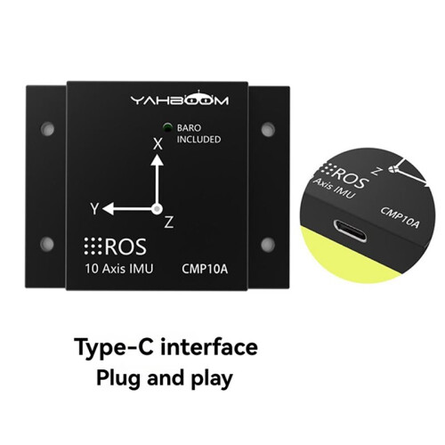 2X Yahboom 10 Axis IMU Inertial Navigation Module ROS Robot MEMS USB Magnetometer AHRS Gyroscope Attitude Sensor 2