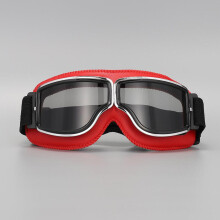 (Red Gray Lenses) Dustproof Motocross Goggles - Wide Vision Waterproof