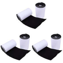 3Rolls Black Rug Corner Grippers Non Trace Adhesive Tape for Carpets