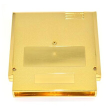 Guldpläterat 72-Stifts Spelkortsskal för NES Cover Plastfodral för NES Game Cartridge Replacement Shell