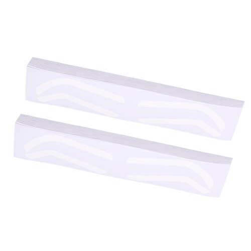 100 Sheet Disposable Brow Stencil Stickers for Microblading 16 x 3.3cm