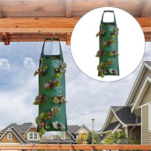 3PCS Respirant Suspendu Planteur Grandir Sac Fraise Grandir Sac Fleur Pousser Sacs de Pommes de Terre Sacs Plante Grandir Sacs B