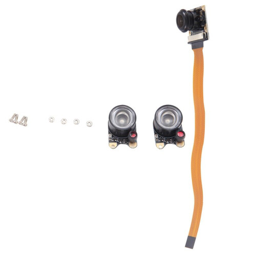 2X for Raspberry Pi 5/Zero/2W/W Camera Day and Night Vision Adjustable Focus Module, OV5647 5MP 1080P 130 Viewing Angle 2