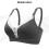 Wireless Nursing Bra V Shape Breathable Maternity Bra Black L=36/80 10