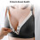 Wireless Nursing Bra V Shape M 34/75 Black Breathable Maternity Bra 7