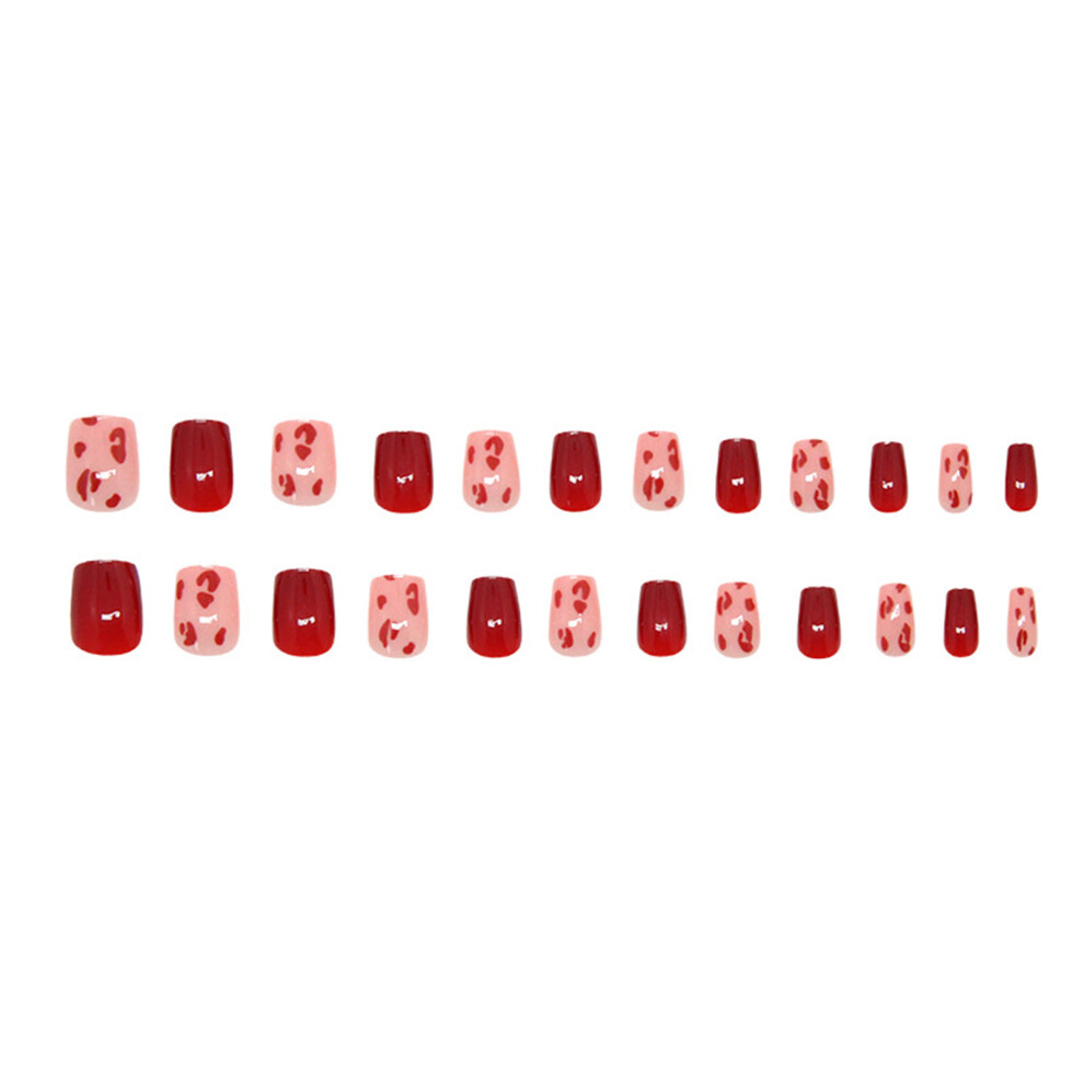 Dachuang Beauty 24Pcs Leopard Print Press On Nails, Reusable