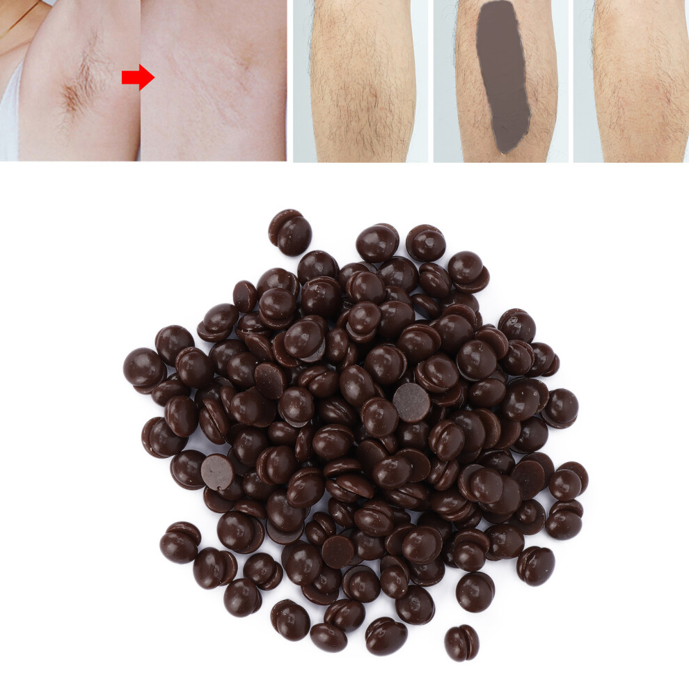 Men Women Hair Removal Wax Beads 50g Hard Wax Bean Chocolate