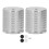2Pcs Adjustable Aluminum Table Leg Risers 43-75mm Space Gray 3