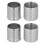 2Pcs Adjustable Aluminum Table Leg Risers 43-75mm Space Gray 14