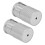2Pcs Adjustable Aluminum Table Leg Risers 43-75mm Space Gray 16