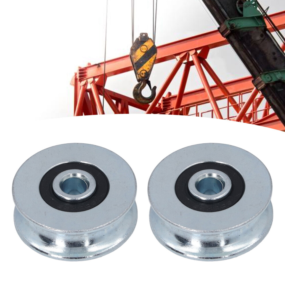 40Mm Alloy Steel Pulley Wheel 8Mm Centre Hole For Equipment And Crafting 8711390999455
