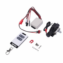 Fernsteuerbarer RC-Auto-Winde, Aluminiumlegierung, 27A Batterie, Schwarz