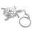 Turtle Shape Metal Keychain 1 Set 2.4 x 1.6 Inches 3