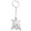 Turtle Shape Metal Keychain 1 Set 2.4 x 1.6 Inches 8
