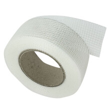 5X Self-Adhesive White Fiberglass Mesh Tape for Cracks Holes