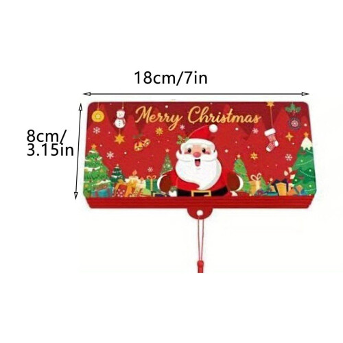 Christmas Red Envelope with 10 Card Slots Holiday Gift 2