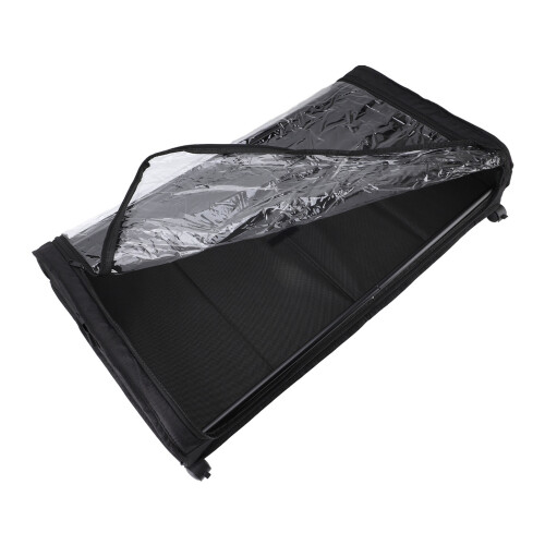 Under Bed Storage Container with Wheels, Black, 60L Capacity