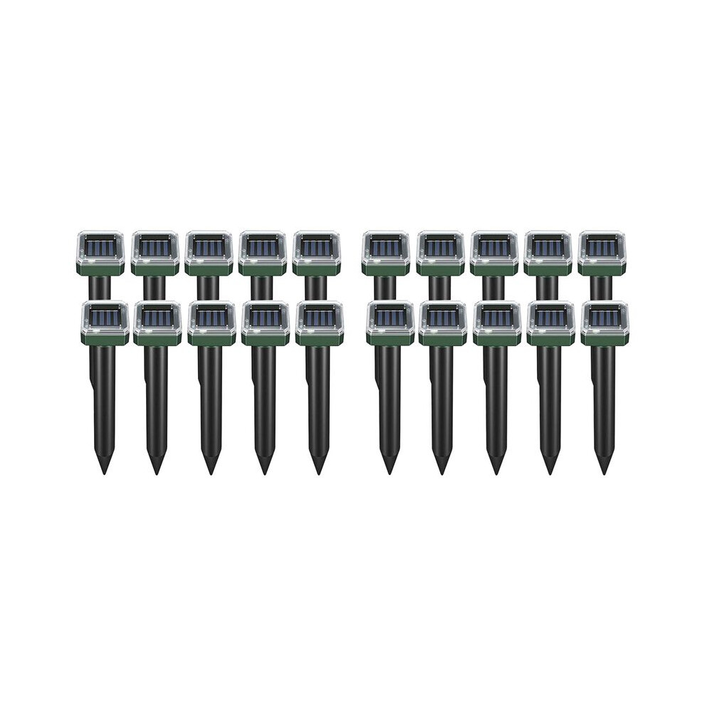 Mole Repellent Squirrel Repellent 20 Pack Ultrasonic Snake Repellent Repeller Sonic Mole Deterrent Spikes 6031861954663