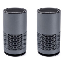 2X Car Air Purifier for Home Purifier Hepa Filters Desktop Purifier USB Rechargeable Portable Air Cleaner Diffuser-Gray