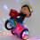 Motocicleta de brinquedo com luzes LED e música (1 unidade) 5