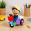 Motocicleta de brinquedo com luzes LED e música (1 unidade) 6
