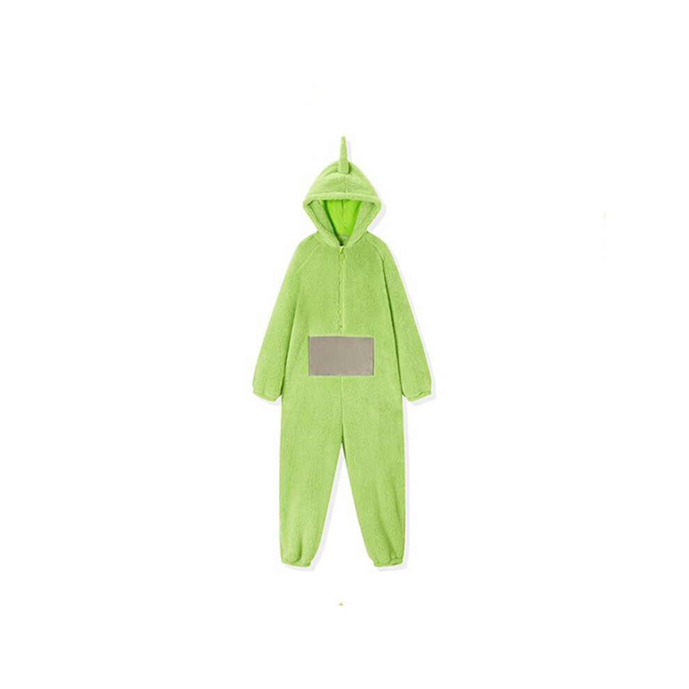 (Dipsy, S) Dipsy Teletubbies Laa Po Tinky Winky Cosplay Coral Halloween Velvet Sleepwear