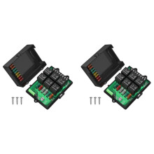 2X Neue RB-R6F6-3 Auto-Relaisbox, Modifizierte Buchse, Auto-Anschlusskasten, Sicherung, 12 V, Universeller Kfz-Sicherungskasten