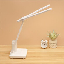 Lampada da Scrivania a LED a Doppia Testa, Lampada da Tavolo con Luci a LED 32 Pezzi con Luci di Protezione Degli Occhi di Ricarica USB per