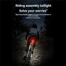 2X Vélo Frein Intelligent Détection Automatique Lumière Étanche LED Type-C Charge Vélo Feu Arrière Vélo Feu Arrière Accessoires C