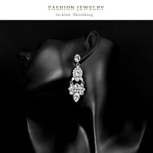 Jewelry Long Chandelier Crystal Earrings for Women Wedding Jewelry Accessories Gifts Style A