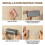 (Gray) Space-Saving Wall Mount Trash Bag Dispenser 4