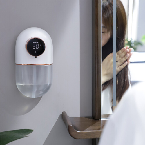 Automatic Soap Dispenser USB Rechargeable Liquid Hand Washer Digital Display Foam Hand Black 1