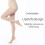 Collants 80D Chaussettes à Pied Bas Collant Opaque (Gris) 3