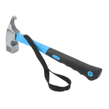 Multifunctional ABS Rubber Claw Hammer with Curved Hook, Blue