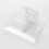 (Transparent White) Reusable Plastic Soap Box for Bathroom & Kitchen 3