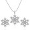 (White K) Ensemble Bijoux Flocon - Cadeau St-Valentin 2