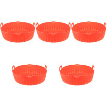 5Stk Rote Mehrzweck Silikonliners Für Airfryer Ofen Und Grill