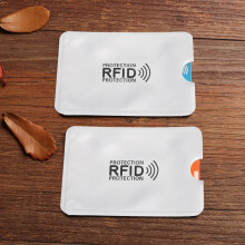 10 Stücke Aluminiumfolie Anti-Entmagnetisierung Abdeckung RFID-Abschirmung Tasche NFC Kreditkarte Anti-Diebstahl Buerste ID Karten Beschuetzer