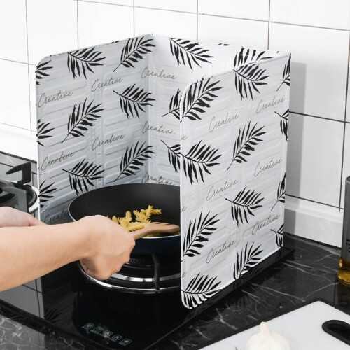 (Leaf) Nordic Kitchen Oil Splash Guard - 50 Char 1