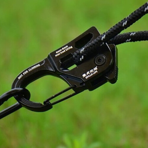 (Self-locking regulator) Windproof Tent Rope Adjuster for Camping 1