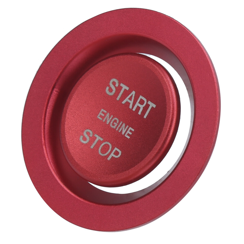 Aluminium Start Button Trim For Land Rover Red 7055741773037
