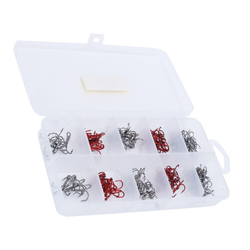Triple Hooks Set Carbon Steel Fishing 1
